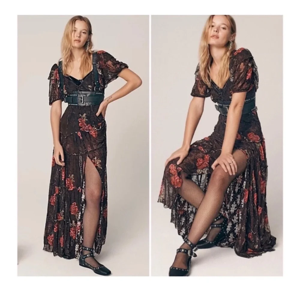 ✨ Free People Hollis Dress in Coca-Cola XS✨ - Picture 2 of 3